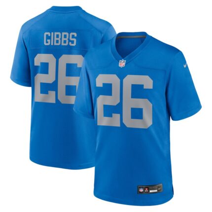 Men's Detroit Lions Jahmyr Gibbs Nike  Blue Alternate Game Jersey