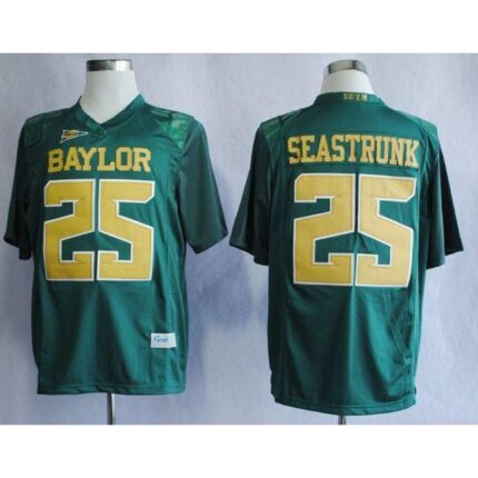 Bears #25 Lache Seastrunk Green Stitched NCAA Jersey