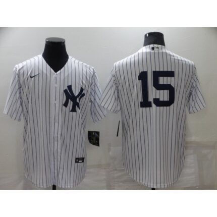 Men's New York Yankees #15 Thurman Munson White Cool Base Stitched Baseball Jersey