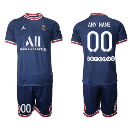 Men's Paris Saint-Germain Custom 2021/22 Blue Soccer Jersey