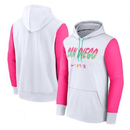 Men's San Diego Padres 2022 White City Connect Pullover Hoodie