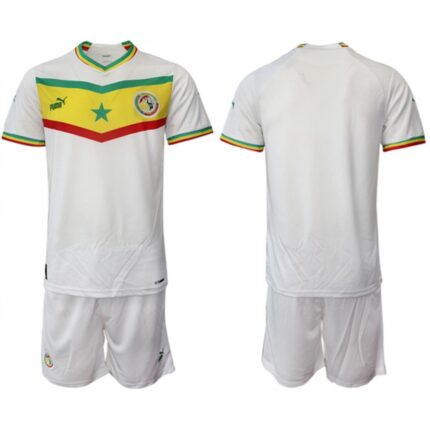 Men's Senegal Custom White Home Soccer Jersey Suit