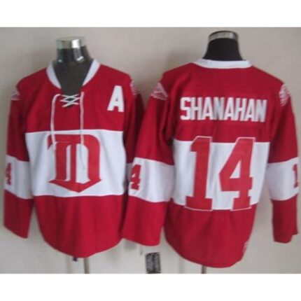 Red Wings #14 Brendan Shanahan Red Winter Classic CCM Throwback Stitched NHL Jersey