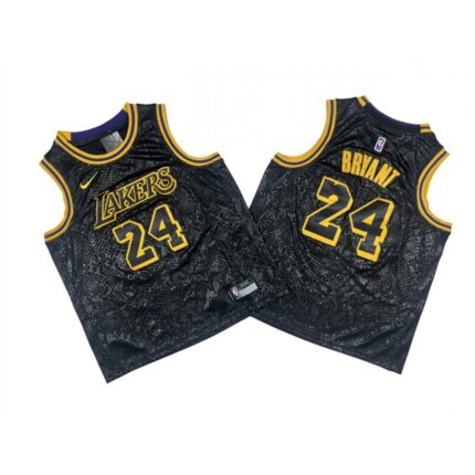 Youth Los Angeles Lakers #24 Kobe Bryant Black Stitched Basketball Jersey