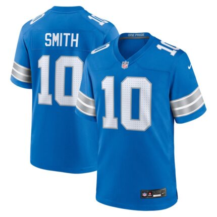 Men's Detroit Lions Tre Quan Smith Nike  Blue Game Jersey