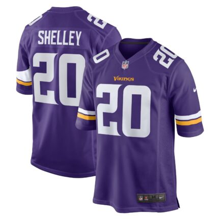 Duke Shelley Minnesota Vikings Nike Home Game Jersey - Purple