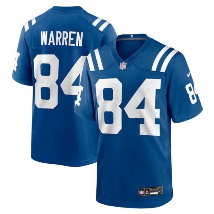 Men's Indianapolis Colts Tyler Warren Nike Royal 2025 NFL Draft First Round Pick Game Jersey