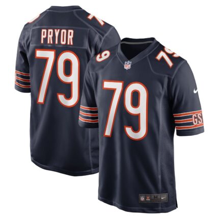 Matt Pryor Chicago Bears Nike Game Jersey - Navy