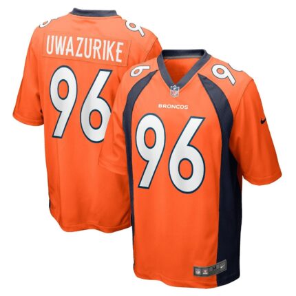 Eyioma Uwazurike Denver Broncos Nike Game Jersey - Orange