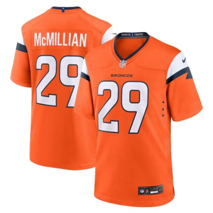 Ja'Quan McMillian Denver Broncos Nike Team Game Jersey - Orange
