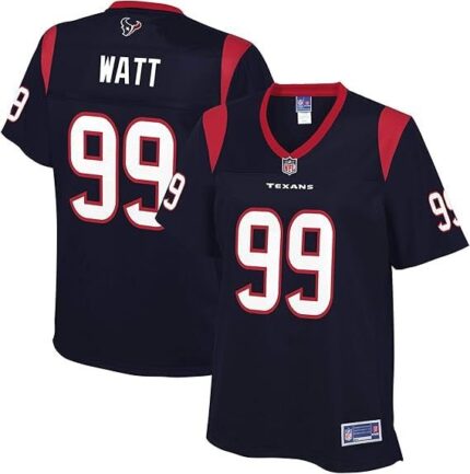 NFL PRO LINE Women's J.J. Watt Navy Houston Texans Player Team Jersey