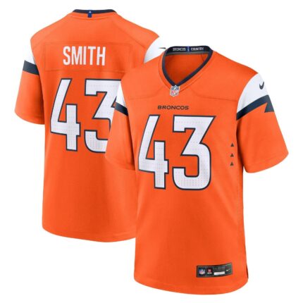 Keidron Smith Denver Broncos Nike Team Game Jersey - Orange