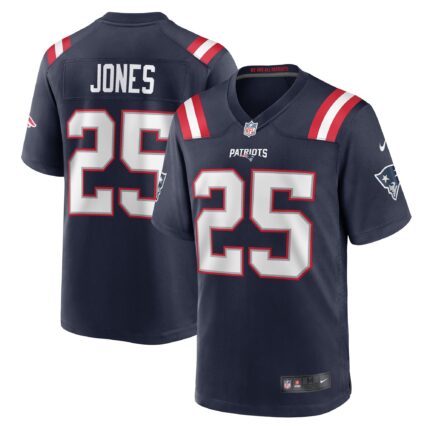 Marcus Jones New England Patriots Nike Game Jersey - Navy