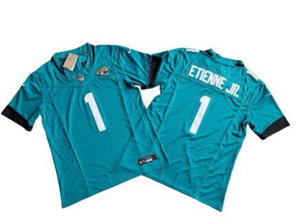 Jacksonville Jaguars 1# Travis Etienne Jr Nike Vapor F.U.S.E. Limited Jersey
