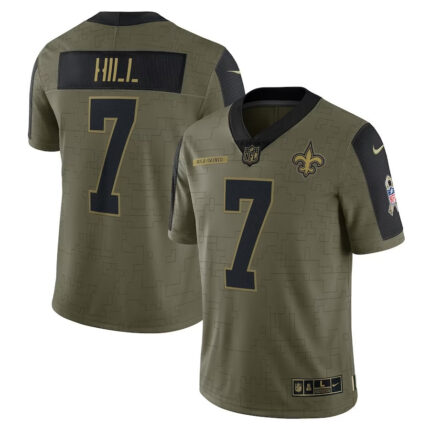 Taysom Hillu00a0New Orleans Saints Salute To Service Limited Edition Jersey